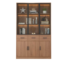 铭思达书柜三门三抽台