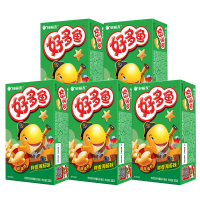 好丽友好多鱼零食品薯片条膨化办公室解馋休闲小吃鲜海苔味21g*5包