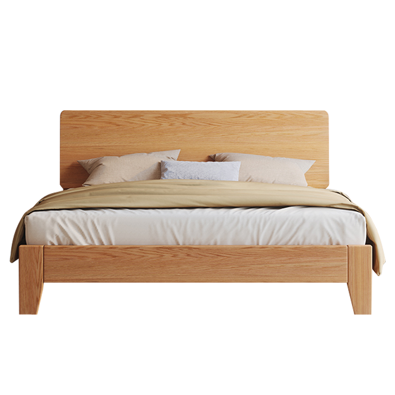 床双人床实木床轻奢现代简约1.5米实木双人床1米8主卧高端大气1.2小户型