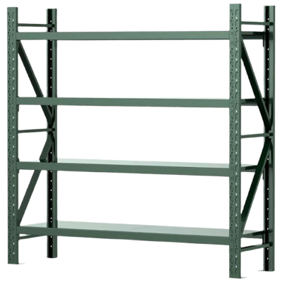 质凡货架仓库货架置物架展示架军绿色轻型长150宽60货架承重200kg