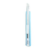 得力2086美工刀小刀马卡龙学生美术课壁纸刀手工刀家用办公裁纸刀 浅蓝色1把