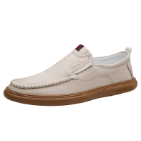 迪罗尼卡大码牛皮男士皮鞋2025秋季透气休闲软底软面防滑真皮凉鞋爸爸鞋