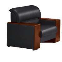 双朗 皮质单人位沙发 SL-HB1208BL 950*800*900mm 黑色 张