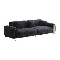 [新款包豪斯吟风沙发]复古雪尼尔诧寂风小户型布艺防猫抓