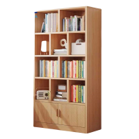 铭思达书柜原木色80cm台