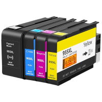 彩格955XL墨盒4色套装 适用惠普 8720 8725 8730 8740打印机 HP955打印机墨盒 一套装