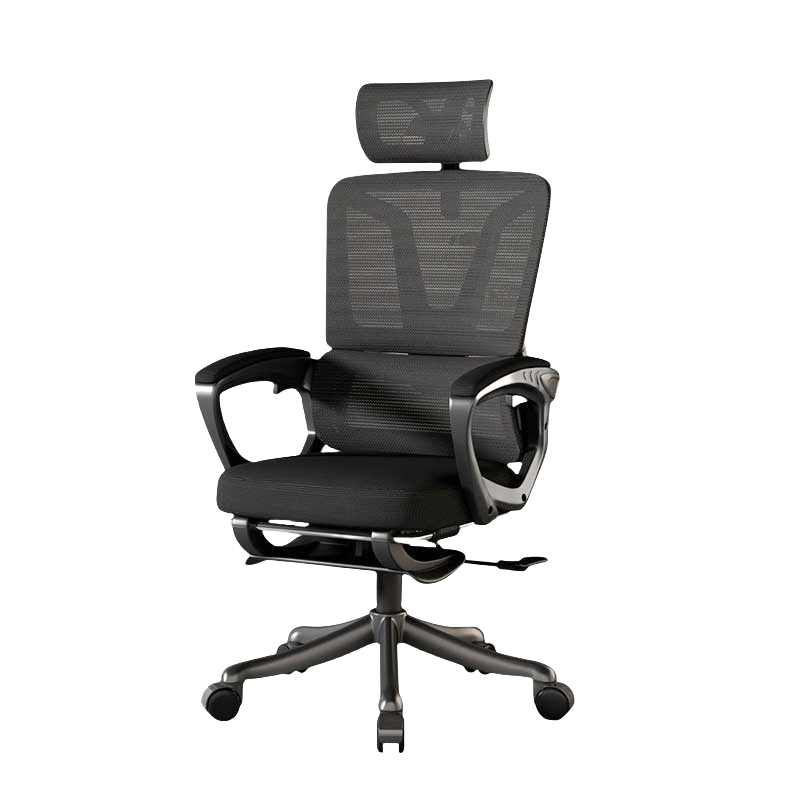 铭思达办公椅网布黑色把
