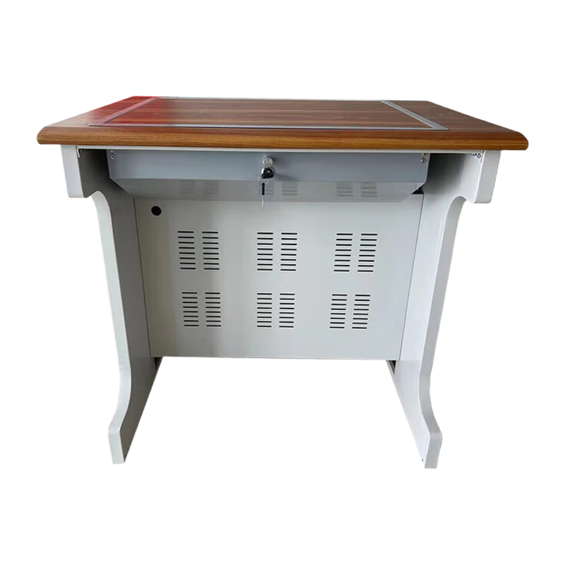 胜帐翻转电脑桌多媒体会议桌隐藏式嵌入式单人课桌办公桌1000*650*850