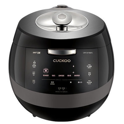 CUCKOO/福库CRP-AH1080FD韩国原装IH智能电饭锅家用多种料理功能智能语音高压电饭煲5L福库黑晶钻