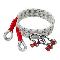 行路泽 拖车专用加粗拉车绳 5米10吨国标牵引绳 XLZ-935S-0510