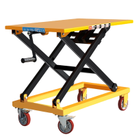 行路泽丝杆手动平台车手摇式升降车SG系列承重500公斤起升1米 XLZ-A864SSG500