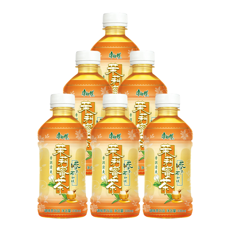 康师傅茉莉蜜茶小瓶装饮料解腻夏日解暑饮品330ml*6瓶