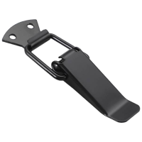 红鲸鱼 冷轧钢黑色搭扣 工具箱挂锁卡扣 1个