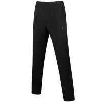 乔丹(QIAODAN) 男款运动裤梭织运动长裤速干弹力裤KYK33251145 黑色3XL