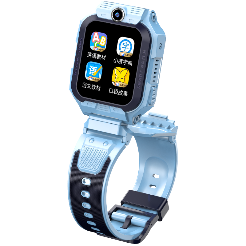 小霸王智能电话手表Z7升级版4G全网通360°旋转双摄智能学习视频通话语音微聊定位防水拍照小度