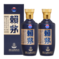 赖茅 端曲2.0雅韵版 酱香型 白酒 53度 500ml/盒×2 盒装双瓶装