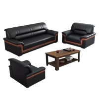 智叶舟商务沙发组合200*80*85cm(1+1+3+茶几)套