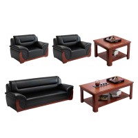 铭思达办公沙发1+1+3+长几+方几套