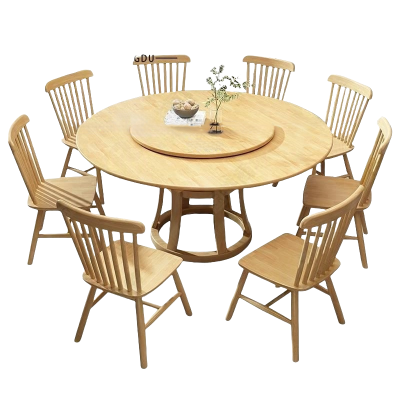 鑫龙都 实木餐桌 一桌八椅1.5米 套