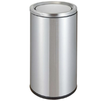 嘉众忆不锈钢翻盖式垃圾桶大号38X75CM JZY-BH231 个