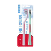 中华 专研深洁抗菌牙刷温和护龈2支装 细柔软毛 深层洁净家用
