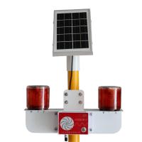 简鼎 JD6518 DC1.2V 2x0.1W 70次±5次/分 IP66 LED 太阳能语音警示灯(计价单位:盏)黄色