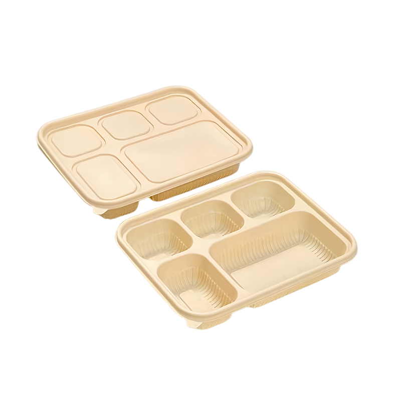 铂锜澳 五格玉米淀粉基餐盒/1300ml-200套/箱