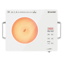 尚朋堂嵌入式电磁炉双灶家用电陶炉凹面3500W大功率03A电磁灶台黑色