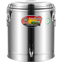 伟纳斯 保温桶 商用大容量饭桶不锈钢超长保温保冷汤桶奶茶桶摆摊豆浆桶 20L 带龙头款 约28斤水