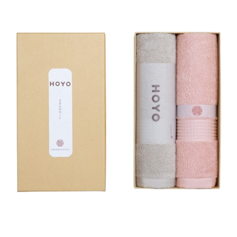 HOYO厚祐毛巾透气家用精梳丝光棉洗脸面巾樱若白茶JP8043