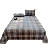 晨磊 床单三件套 230*250cm(灰白格) 套