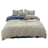 晨磊 床上四件套 150*200(白蓝条) 套