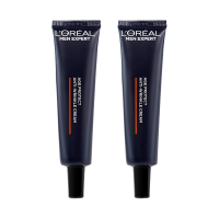 欧莱雅男士淡纹霜补水保湿滋润秋冬季面霜乳液紧致抗皱抗老护肤品15ml*2