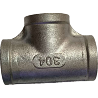 蔚珺304不锈钢内丝三通1寸DN25个