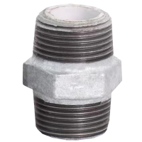 伟鹏双兴 镀锌衬塑六角对丝 DN40(1.5寸)个