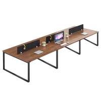 盛铁达 办公桌带挡板 3600*1200*750mm STD-XTBG22 张