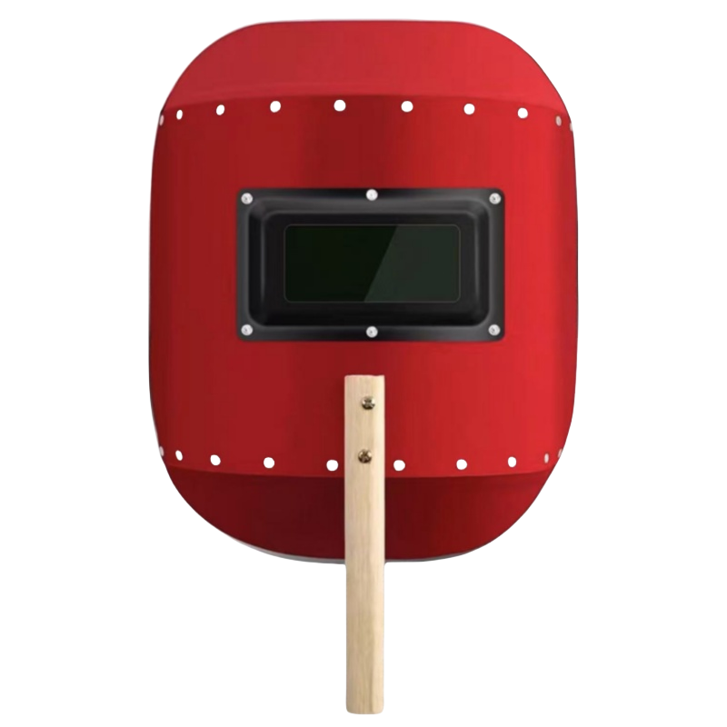 依诺九吉 电焊面罩手持焊帽氩弧焊防护防烤 铝包边(铁框)1个装+黑白镜片各1片 套