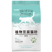 诺旦猫砂绿茶植物豆腐猫砂6L细颗粒猫砂发4袋(发货迅速)