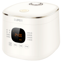 苏泊尔(SUPOR) 0涂层电饭煲 2L/升不锈钢内胆1-3人 家用智能预约多功能带蒸格无涂层电饭锅SF20FC945A