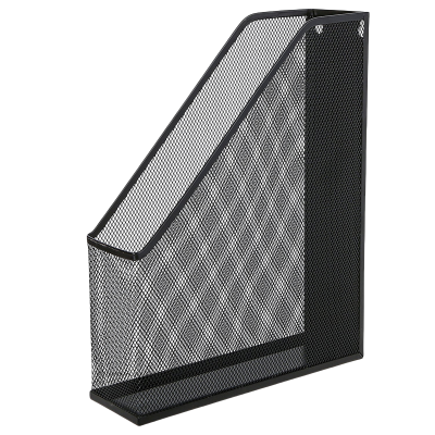 伴公式B1207金属镂空桌面书立黑色