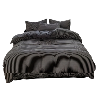 晨磊 床上四件套 220*240cm(黑白条) 套
