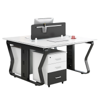 屏风工位办公桌含柜