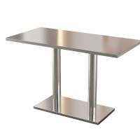 豫龙都 不锈钢餐桌 120*80cm 张