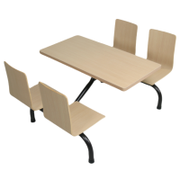 锁匠 食堂餐桌椅120cm套