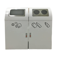 斯赞 室内分类环保垃圾桶 二分类84*36*80cm 个