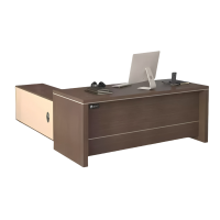 盛铁达 胡桃色办公桌 2000*900*750mm STD-XXKG03 张