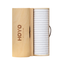 HOYO厚祐毛巾亲肤柔软条纹素颜洗脸面巾单条木质礼盒灰色1594