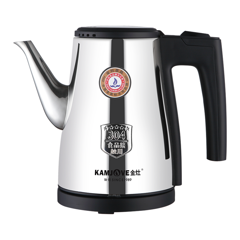 KAMJOVE/金灶 T-75 电水壶 快速电热水壶 自动断电电茶壶功夫茶具食品级304不锈钢烧水壶 0.8L电茶壶茶具