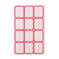 伴公式B116838*50mm红色双框口曲纸12枚/张 50张/包