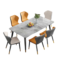 铭思达餐桌一桌六椅1.4米套